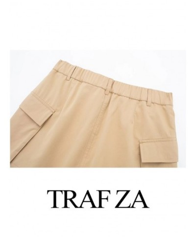 2023 High Waist Mini Skirt Women Fashion with Belt Short Culotte Skirts Women Solid Cargo Mini Short Skirt $40.07 - Skirts