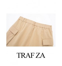 2023 High Waist Mini Skirt Women Fashion with Belt Short Culotte Skirts Women Solid Cargo Mini Short Skirt $40.07 - Skirts