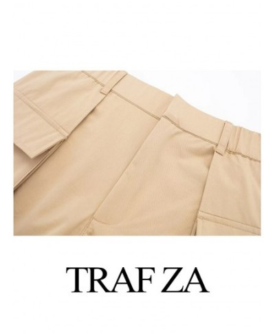 2023 High Waist Mini Skirt Women Fashion with Belt Short Culotte Skirts Women Solid Cargo Mini Short Skirt $40.07 - Skirts