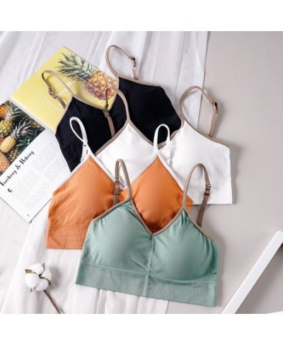 Women Crop Top Female Bandeau Bra Push Up Tube Top Lingerie Sexy Seamless Underwear Streetwear Cropped Camis Sport Tee Tank T...