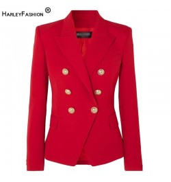 European American Women Casual Blazer Double Breasted High Quality Red Blazers $101.91 - Suits & Sets