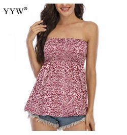 Ladies Corsets Tube Top Boho Floral Printed Off Shoulder Backless Backless Sexy Crop Top Summer Beach Club Clothes Tank Vest ...