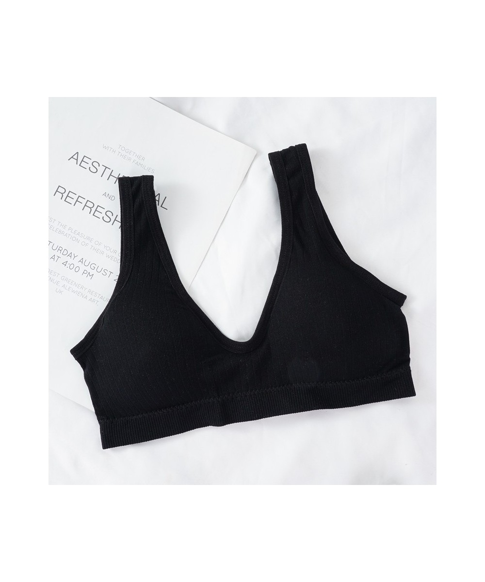 Women Sports Tank Top Sexy Bra Tube Tops Deep V Women's Camis Seamless Crop Underwear Bralette Sleeveless Female Camisole $14...