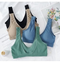 Women Sports Tank Top Sexy Bra Tube Tops Deep V Women's Camis Seamless Crop Underwear Bralette Sleeveless Female Camisole $14...