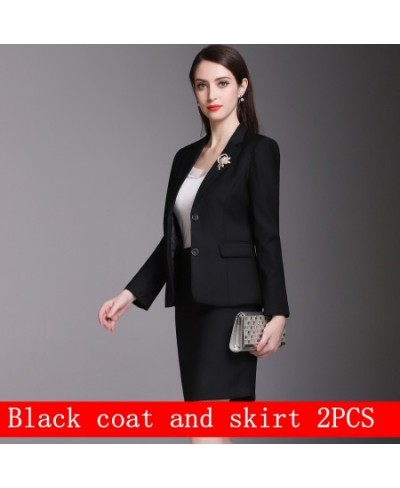 Spring Autumn Formal Ladies Blazer Women Business Suits with Sets Work Wear Office Uniform 2-piece Large Size Pants Jacket Se...