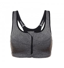 Women Padded Seamless Sport Bra Front Zip Gym Fitness Workout Running Vest New $21.77 - Underwear