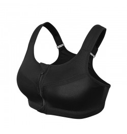 Women Padded Seamless Sport Bra Front Zip Gym Fitness Workout Running Vest New $21.77 - Underwear