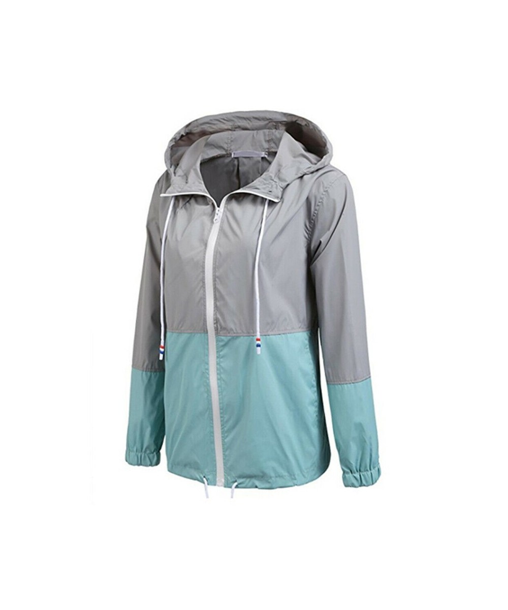 Women Autumn Trench Waterproof Raincoat Outdoor Rain Windbreaker Long Sleeve Lady Outwears Casual Top Female Streetwear $29.0...