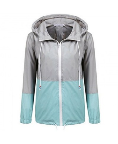 Women Autumn Trench Waterproof Raincoat Outdoor Rain Windbreaker Long Sleeve Lady Outwears Casual Top Female Streetwear $29.0...