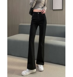 Jeans Women Brown Flare High Waist Skinny All-match Clothing Streetwear Aesthetic Mujer Casual Vaqueros 90's Vintage $40.25 -...