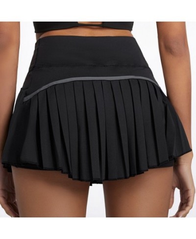 Cloud Hide Safe Tennis Skirts XS-XXL Gym Golf Running Pleated Pantskirt SEXY Women Sports Fitness Shorts Pocket High Waist $3...