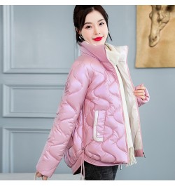 2022 Women Winter Jacket Coats Thick Down Cotton Padded Overcoat Female Parka Korean Glossy Short Coat Woman Windbreaker $47....