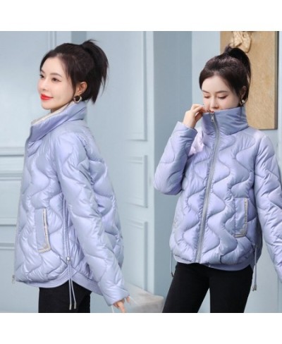 2022 Women Winter Jacket Coats Thick Down Cotton Padded Overcoat Female Parka Korean Glossy Short Coat Woman Windbreaker $47....