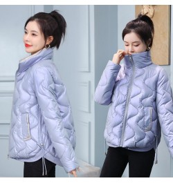 2022 Women Winter Jacket Coats Thick Down Cotton Padded Overcoat Female Parka Korean Glossy Short Coat Woman Windbreaker $47....