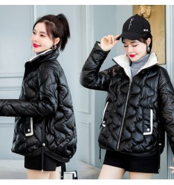 2022 Women Winter Jacket Coats Thick Down Cotton Padded Overcoat Female Parka Korean Glossy Short Coat Woman Windbreaker $47....