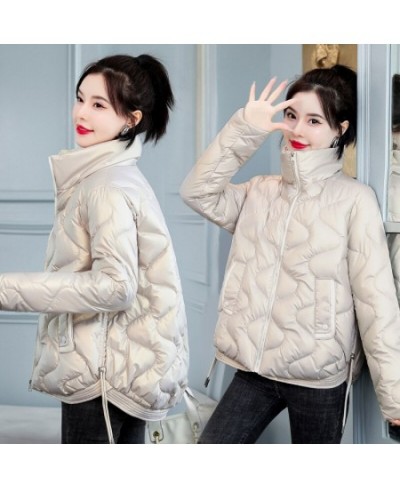 2022 Women Winter Jacket Coats Thick Down Cotton Padded Overcoat Female Parka Korean Glossy Short Coat Woman Windbreaker $47....