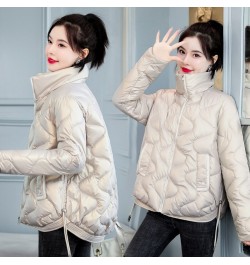 2022 Women Winter Jacket Coats Thick Down Cotton Padded Overcoat Female Parka Korean Glossy Short Coat Woman Windbreaker $47....