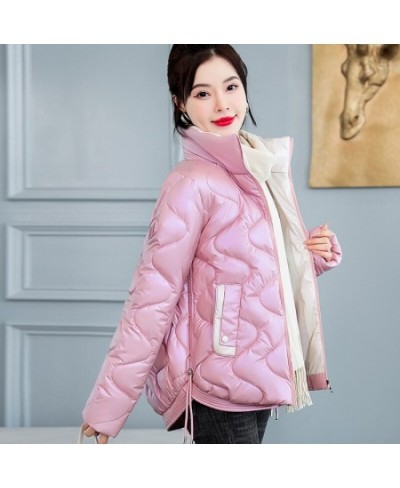 2022 Women Winter Jacket Coats Thick Down Cotton Padded Overcoat Female Parka Korean Glossy Short Coat Woman Windbreaker $47....