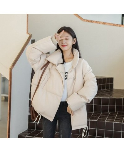 Oversized Winter Jacket Women Harajuku Warm Cotton-Padded Parkas Women Solid Casual Korean Down Cotton Jackets Female Outerwe...