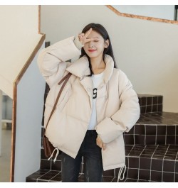 Oversized Winter Jacket Women Harajuku Warm Cotton-Padded Parkas Women Solid Casual Korean Down Cotton Jackets Female Outerwe...