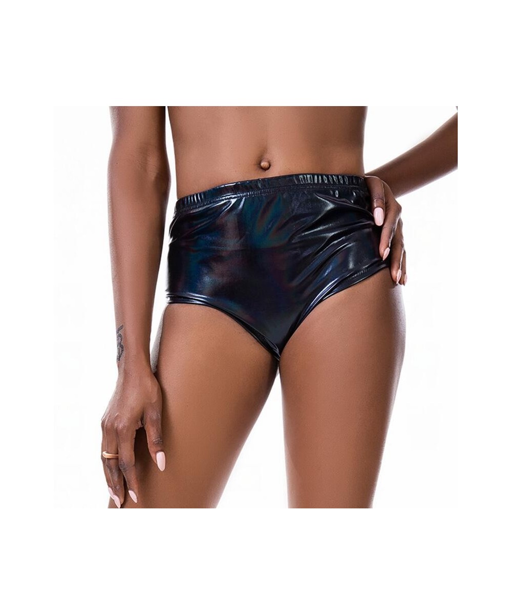 Women Sports Shorts Summer Shiny Metallic Elastic Casual Workout Skinny Dance Club Gold Silver Black Nightclub Clothing $19.2...