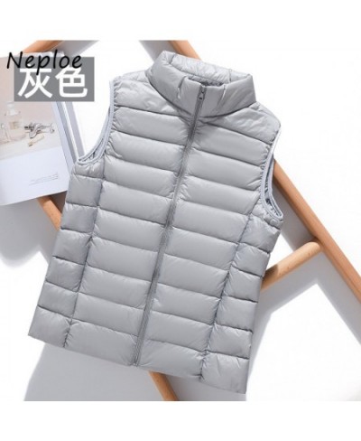 Neploe Stand Neck Stand Neck Sleeveless Vest Women Parkas Autumn 2023 Jaqueta Feminina Winter Coat Zipper Slim Puffer Jacket ...