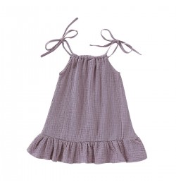 Summer Toddler Baby Girl Sleeveless Ruffles Dress Sarafan Kids Cotton Linen Muslin Slip Dresses Clothing $18.98 - Plus Size C...