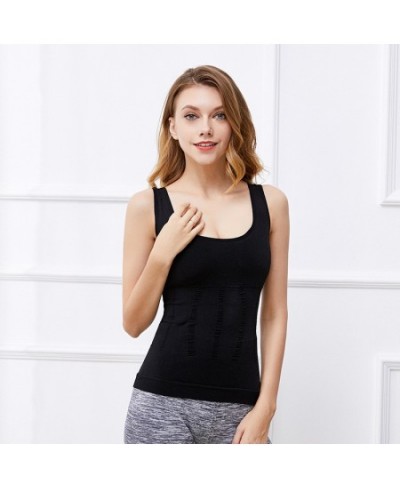 SH-0036 Women's Body Shaping Cami Muscles Postpartum Abdominal Tight Corset Base Vest Breast Pad Slim Camisole $18.70 - Under...