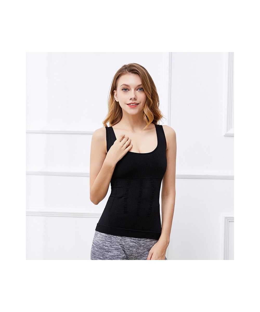 SH-0036 Women's Body Shaping Cami Muscles Postpartum Abdominal Tight Corset Base Vest Breast Pad Slim Camisole $18.70 - Under...