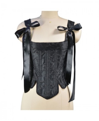 New Sexy Women Tube Tops Cropped Tank Cute Solid Color Bow Tie Strap Bustier Sleeveless Criss Cross Lace-Up Corset Vest $102....