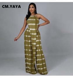 2022 Summer Tie Dye Women's Set for Elegant Beach Irregular Crop Tops Wide Leg Straight Pants Matching Two 2 Piece Set $43.11...