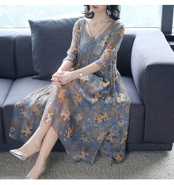 2023 Spring Summer Natural Silk Two Piece Midi Dress Vintage Vacation Print Runway Dress Elegant Women Bodycon Party Vestidos...