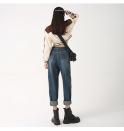 Baggy Jeans Women Fall High Waist Loose Harem Pants Patchwork Denim Trousers Female Streetwear Spring Jeans 526 $49.84 - Jeans