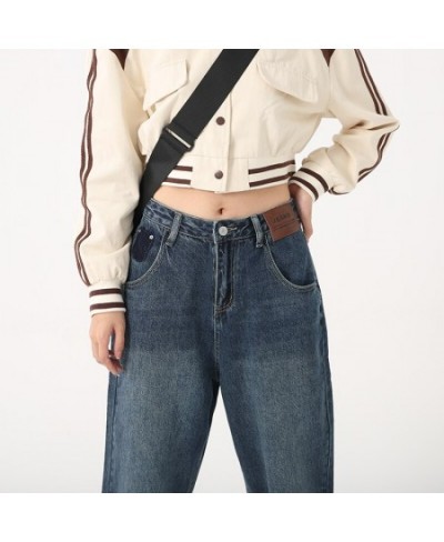 Baggy Jeans Women Fall High Waist Loose Harem Pants Patchwork Denim Trousers Female Streetwear Spring Jeans 526 $49.84 - Jeans