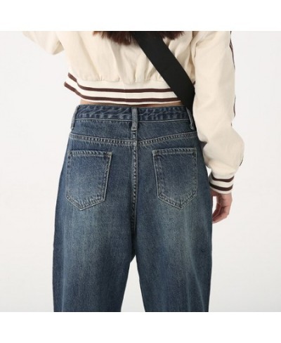 Baggy Jeans Women Fall High Waist Loose Harem Pants Patchwork Denim Trousers Female Streetwear Spring Jeans 526 $49.84 - Jeans