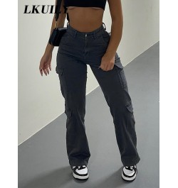 Vintage Y2k Cargo Women's Pants 90s Streetwear Aesthetics Vacation Casual Fashion Female Clothing High Waist Trousers Overall...