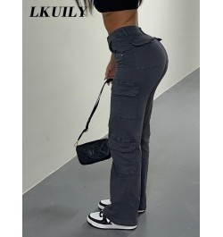 Vintage Y2k Cargo Women's Pants 90s Streetwear Aesthetics Vacation Casual Fashion Female Clothing High Waist Trousers Overall...