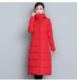 Down Cotton Coat Womens 2022 Winter Plus Size Long Padded Jacket Mother's Clothing Temperament Fashion Slim All-match Parkas ...