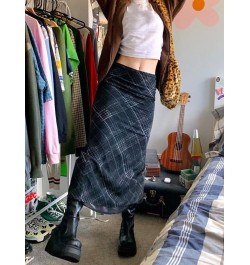 Striped Long Skirts Retro y2k Straight Skirts High Waisted Summer Skirts Women Sweet Cute Party Skirts Grunge Trendy $34.57 -...