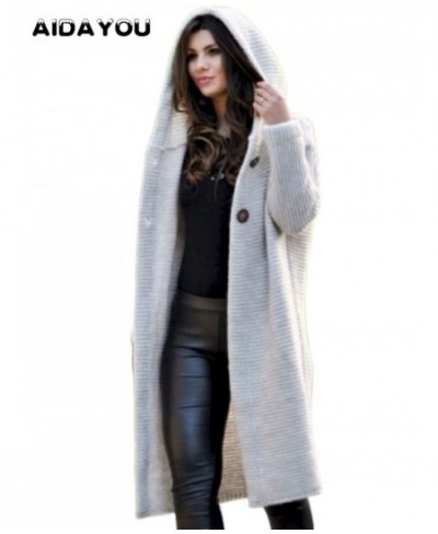 Womens Long Sweater Open Front Drape Lightweight Duster High Low Hem Maxi Long Sleeve Thick Cardigan ouc559 $45.81 - Sweaters