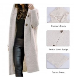 Womens Long Sweater Open Front Drape Lightweight Duster High Low Hem Maxi Long Sleeve Thick Cardigan ouc559 $45.81 - Sweaters