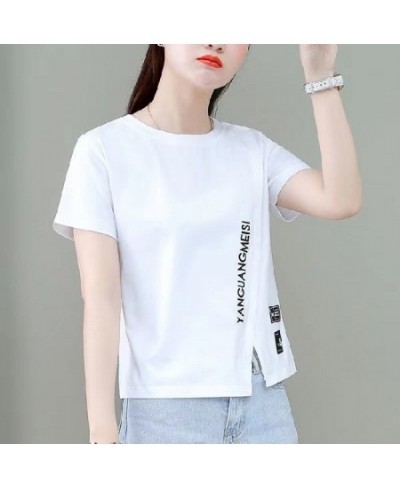 New short sleeved T-shirt Women's ins fashion summer Korean design feeling Thin commuting short upper clothes my body my choi...