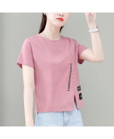 New short sleeved T-shirt Women's ins fashion summer Korean design feeling Thin commuting short upper clothes my body my choi...