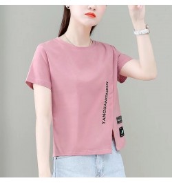 New short sleeved T-shirt Women's ins fashion summer Korean design feeling Thin commuting short upper clothes my body my choi...