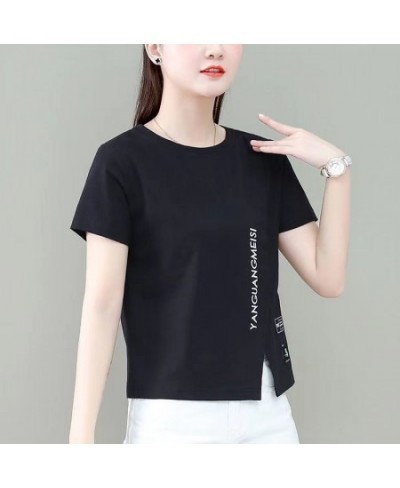 New short sleeved T-shirt Women's ins fashion summer Korean design feeling Thin commuting short upper clothes my body my choi...