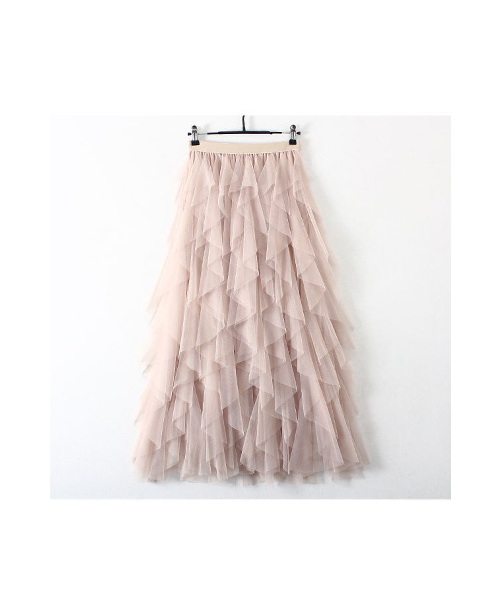 Spring Summer Tiered Tulle Skirt Women 2023 Casual Patchwork Tutu Skirt Female Elegant Beach Skirts Jupe Longue Femme $51.97 ...