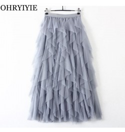 Spring Summer Tiered Tulle Skirt Women 2023 Casual Patchwork Tutu Skirt Female Elegant Beach Skirts Jupe Longue Femme $51.97 ...