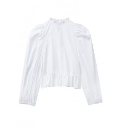 2023 Women Solid Blouses Shirt Spring Fashion Female Long Sleeve Elastic Tops Ruffles Collar Single Breasted T-Shirts $39.20 ...