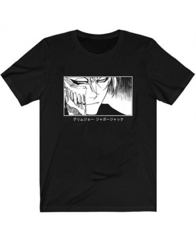 Bleach Anime T-Shirt Men Manga Printed T Shirt Grimmjow Jaegerjaques Graphic Clothes Cool Summer Harajuku Unisex Tees Tops $2...