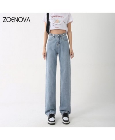 Women's jeans Retro Street Loose Solid Straight 2023 Trend American Casual Pants High Waist Mopping Wide Leg Trousers $44.52 ...